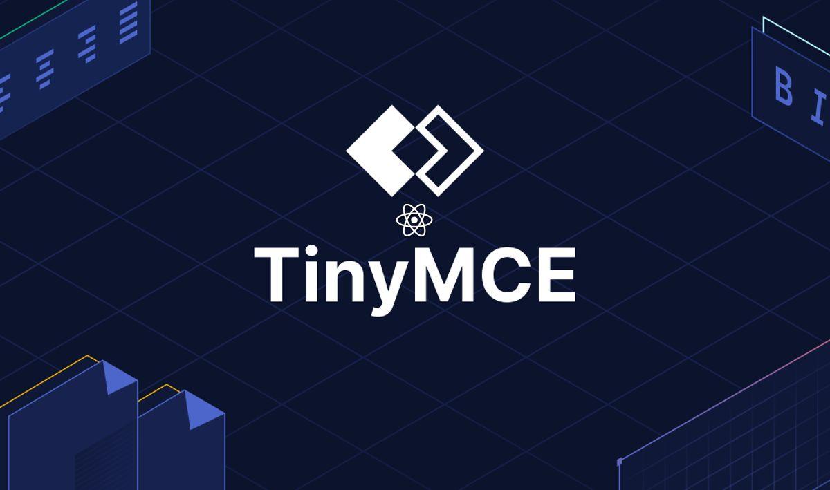 Integrating TinyMCE rich text editor with React banner